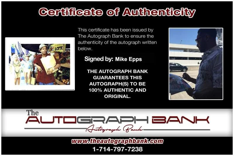 Mike Epps — Mike Epps signed celebrity 8x10 photo W/Certificate (A18), image 2