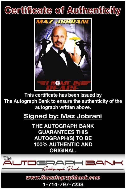 Maz Jobrani — Maz Jobrani authentic signed celebrity 8x10 photo W/Cert Autographed A2, image 2