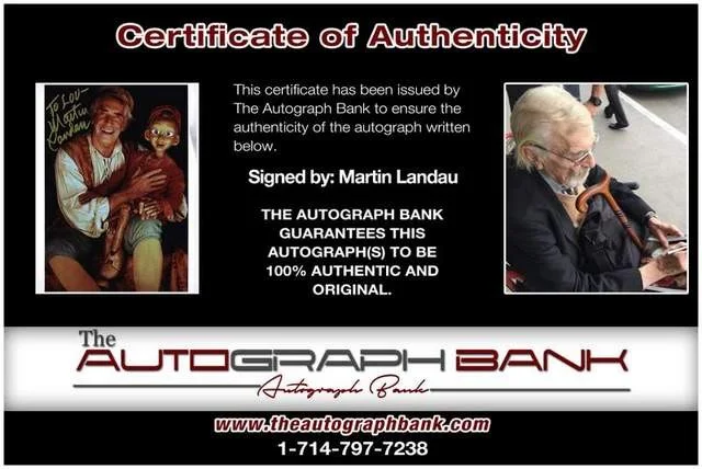 Martin Landau — Martin Landau authentic signed celebrity 8x10 photo W/Cert Autographed (B0001), изображение 2
