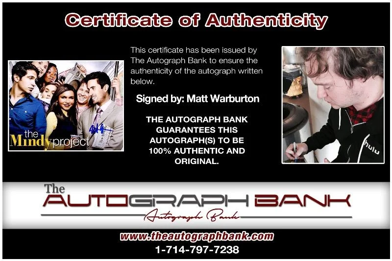 Matt Warburton — Matt Warburton authentic signed celebrity 8x10 photo W/Cert Autographed 2716a, изображение 2
