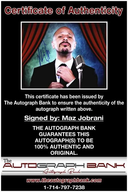 Maz Jobrani — Maz Jobrani authentic signed celebrity 8x10 photo W/Cert Autographed A7, image 2