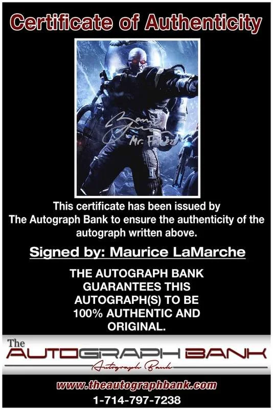 Maurice Lamarche — Maurice Lamarche authentic signed celebrity 8x10 W/Cert Autographed A0002, image 2