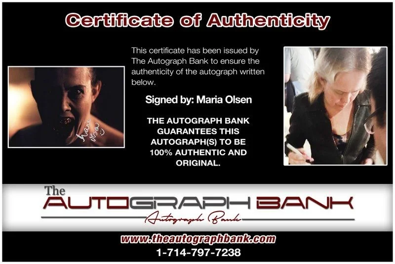 Maria Olsen — Maria Olsen authentic signed celebrity 8x10 photo W/Cert Autographed D1, изображение 2
