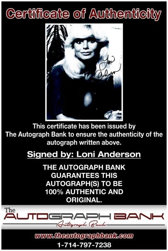 Loni Anderson — Loni Anderson authentic signed celebrity 8x10 photo W/Cert Autographed C1, image 2