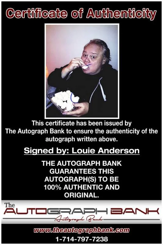Louie Anderson — Louie Anderson authentic signed celebrity 8x10 photo W/Cert Autographed B0002, изображение 2