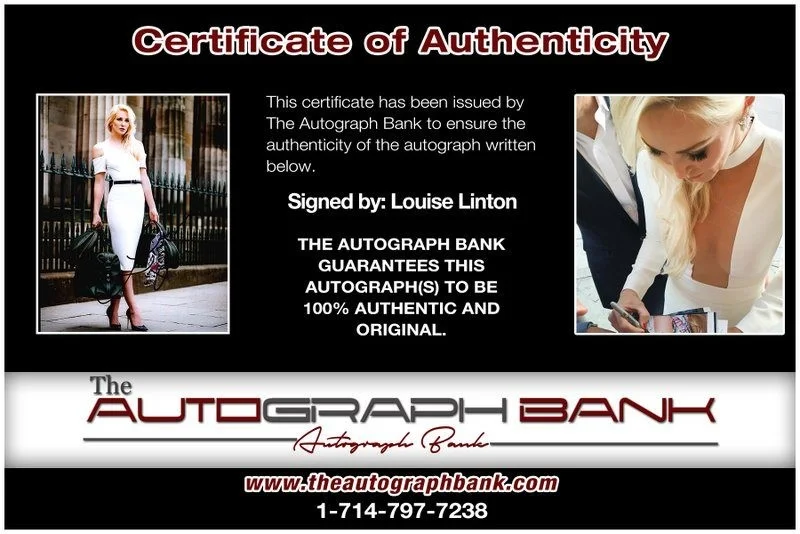 Louise Linton — Louise Linton authentic signed celebrity 8x10 photo W/Cert Autographed D7, изображение 2