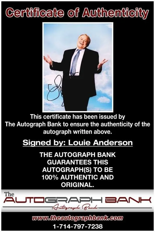 Louie Anderson — Louie Anderson authentic signed celebrity 8x10 photo W/Cert Autographed B0003, image 2