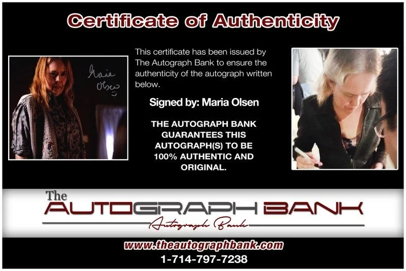 Maria Olsen — Maria Olsen authentic signed celebrity 8x10 photo W/Cert Autographed D10, изображение 2