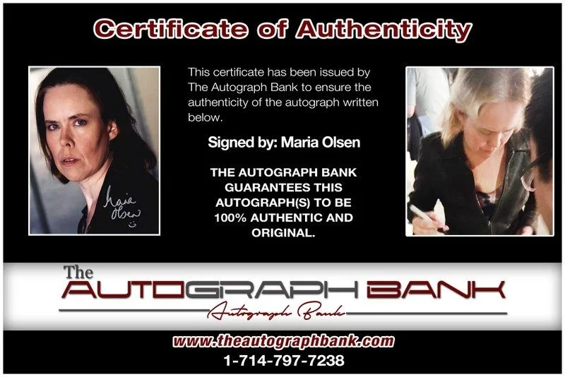 Maria Olsen — Maria Olsen authentic signed celebrity 8x10 photo W/Cert Autographed D7, изображение 2