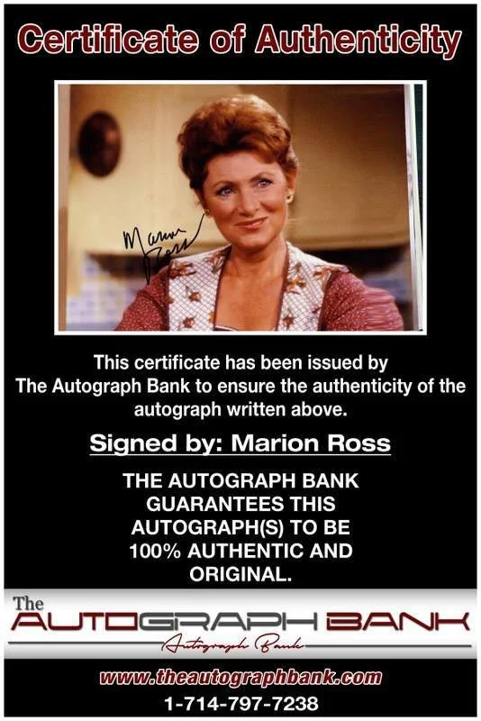 Marion Ross — Marion Ross authentic signed celebrity 8x10 photo W/Cert Autographed B00013, image 2