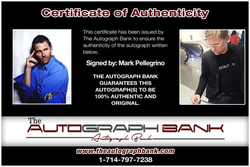 Mark Pellegrino — Mark Pellegrino authentic signed celebrity 8x10 W/Cert Autographed A0001, изображение 2