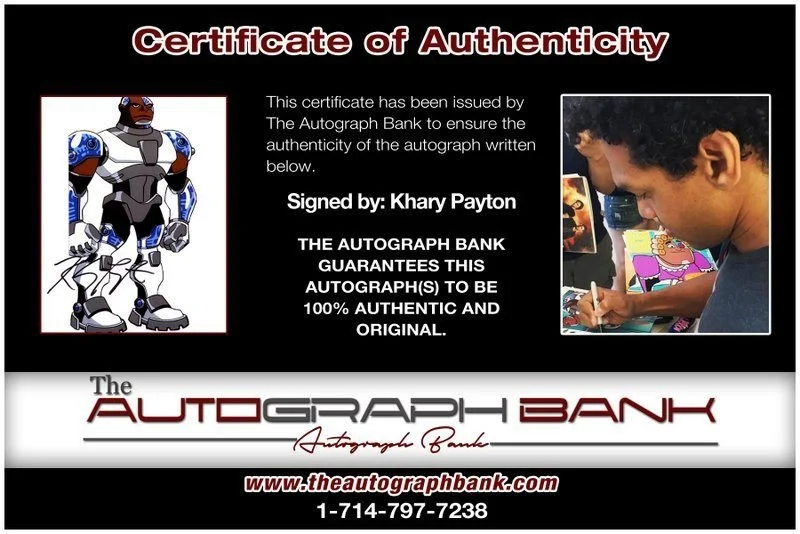Khary Payton — Khary Payton authentic signed celebrity 8x10 photo W/Cert Autographed C8, image 2
