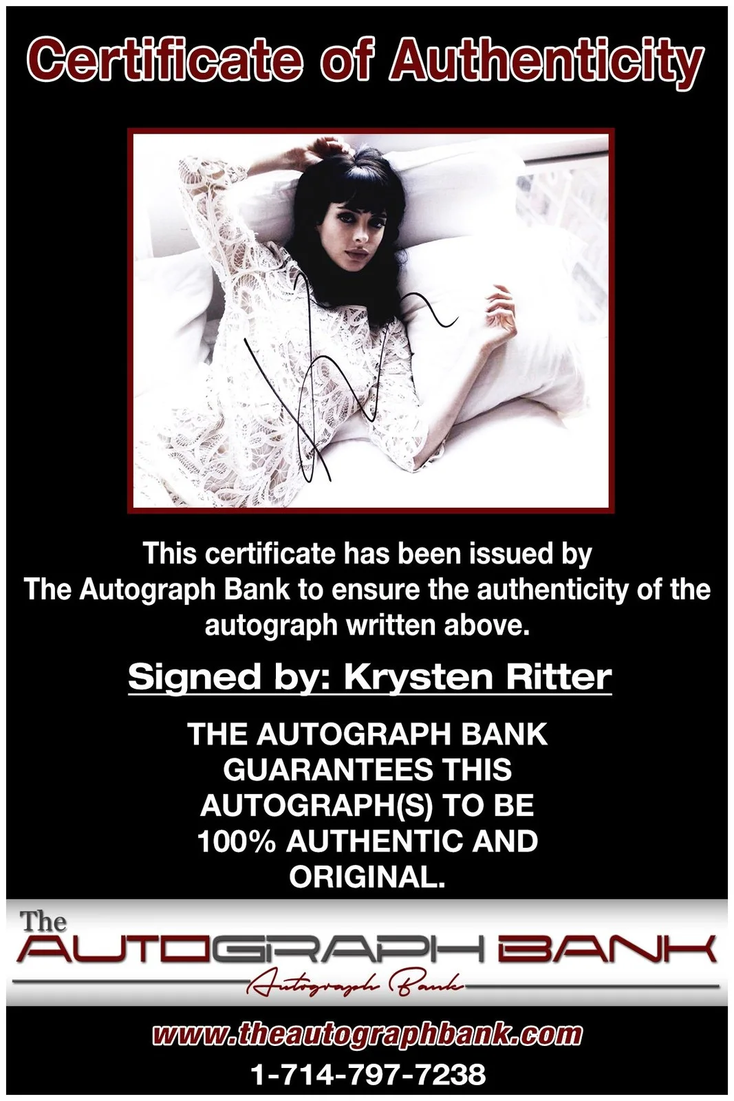 Krysten Ritter — Krysten Ritter authentic signed celebrity 8x10 photo W/Cert Autographed A2, изображение 2