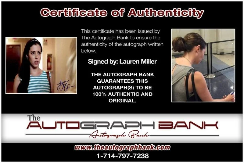 Lauren Miller — Lauren Miller authentic signed celebrity 8x10 photo W/Cert Autographed C9, image 2