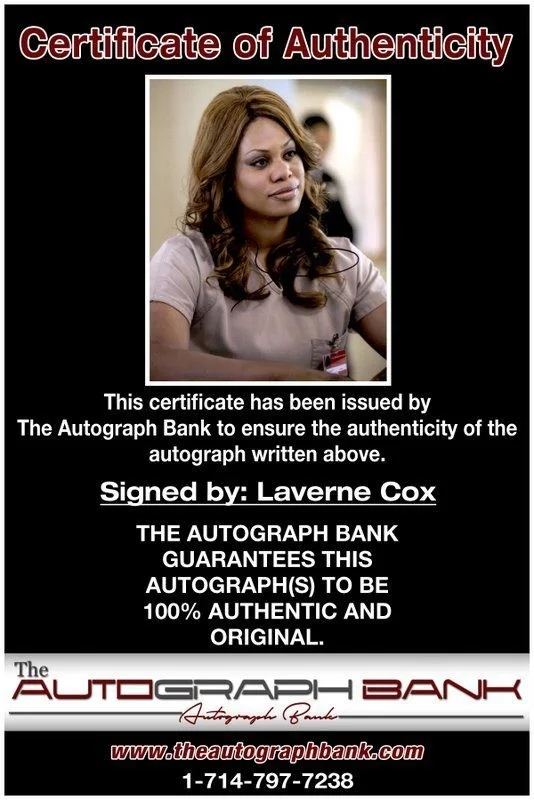 Laverne Cox — Laverne Cox authentic signed celebrity 8x10 photo W/Cert Autographed C1, изображение 2