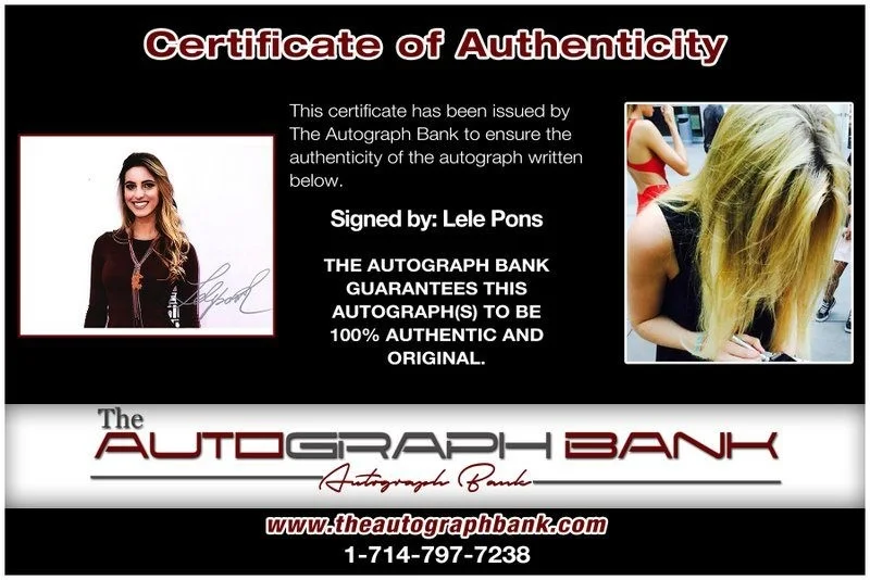 Lele Pons — Lele Pons authentic signed celebrity 8x10 photo W/Certificate Autographed (D4), изображение 2