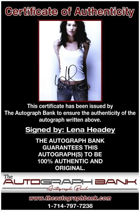 Lena Headey — Lena Headey authentic signed celebrity 8x10 photo W/Cert Autographed A3, image 2