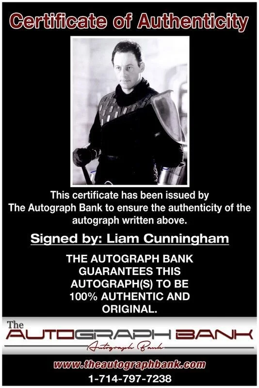 Liam Cunningham — Liam Cunningham authentic signed celebrity 8x10 photo W/Cert Autographed C10, image 2