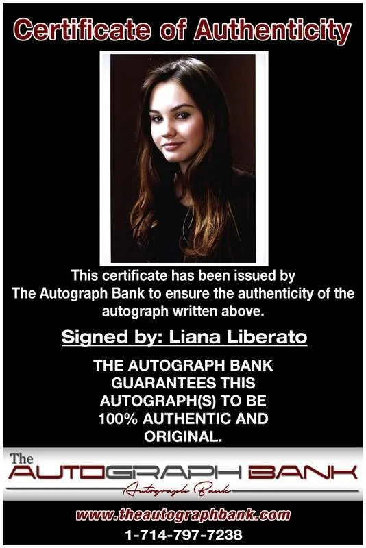 Liana Liberato — Liana Liberato authentic signed celebrity 8x10 photo W/Cert Autographed A0005, image 2