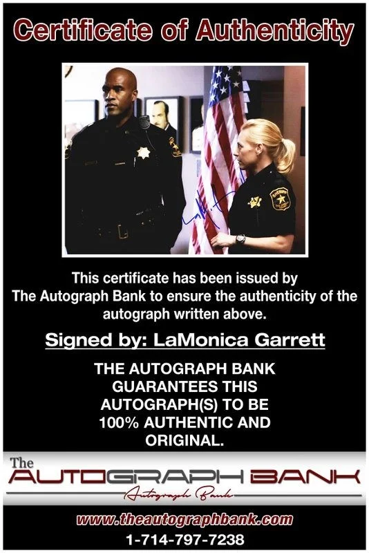 LaMonica Garrett — LaMonica Garrett authentic signed celebrity 8x10 photo W/Cert Autographed D3, image 2