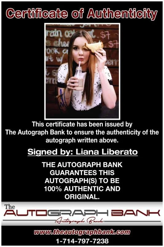 Liana Liberato — Liana Liberato authentic signed celebrity 8x10 photo W/Cert Autographed A0014, image 2