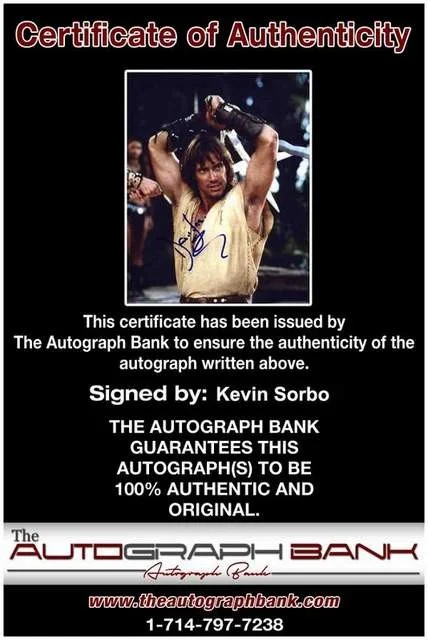 Kevin Sorbo — Kevin Sorbo authentic signed celebrity 8x10 photo W/Cert Autographed (B0244), изображение 2