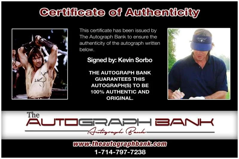 Kevin Sorbo — Kevin Sorbo authentic signed celebrity 8x10 photo W/Cert Autographed A4, image 2