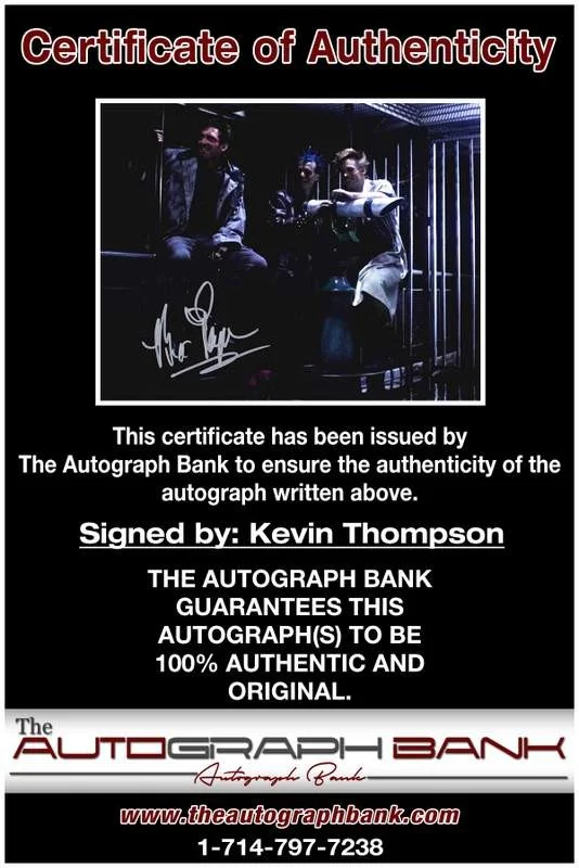 Kevin Thompson — Kevin Thompson authentic signed celebrity 8x10 W/Certificate Autographed (A0001), изображение 2