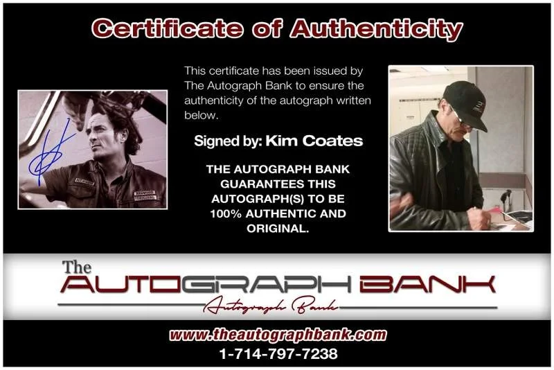 Kim Coates — Kim Coates authentic signed celebrity 8x10 photo W/Cert Autographed A28, image 2