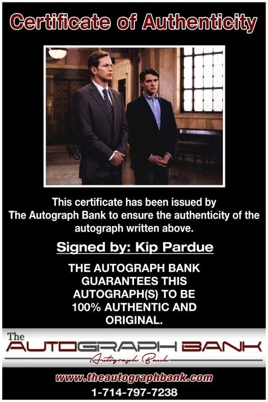 Kip Pardue — Kip Pardue authentic signed celebrity 8x10 W/Certificate Autographed (A0006), image 2