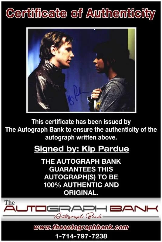 Kip Pardue — Kip Pardue authentic signed celebrity 8x10 W/Certificate Autographed (A0003), image 2