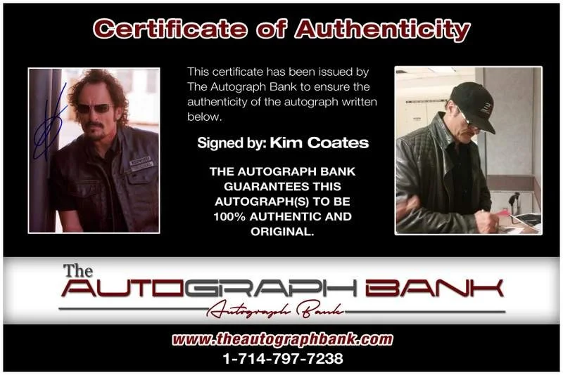 Kim Coates — Kim Coates authentic signed celebrity 8x10 photo W/Cert Autographed A18, image 2