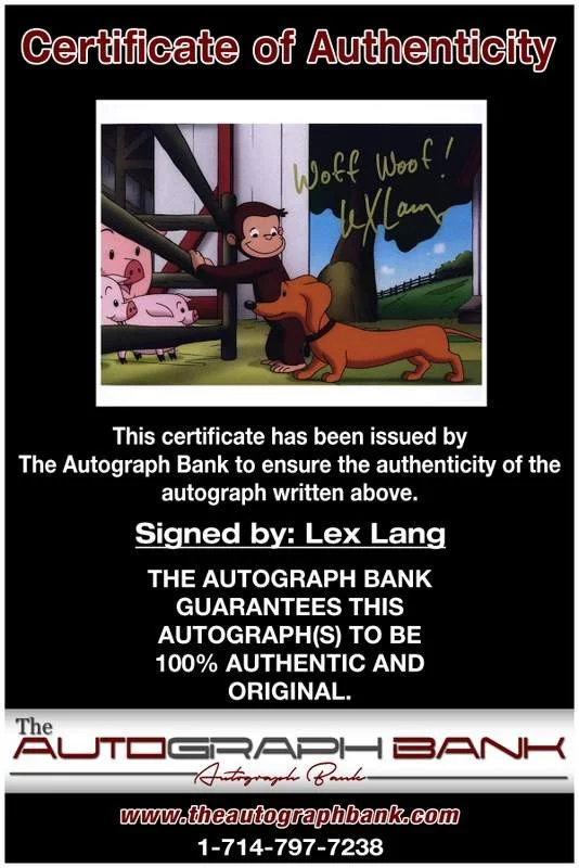 Lex Lang — Lex Lang authentic signed celebrity 8x10 photo W/Certificate Autographed (A0005), изображение 2