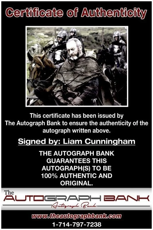 Liam Cunningham — Liam Cunningham authentic signed celebrity 8x10 photo W/Cert Autographed C2, image 2