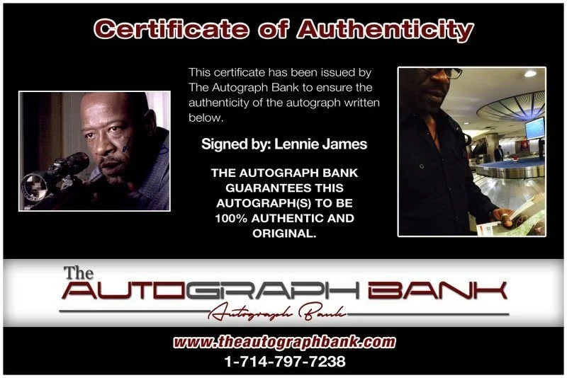 Lennie James — Lennie James authentic signed celebrity 8x10 photo W/Cert Autographed C8, изображение 2