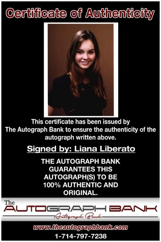 Liana Liberato — Liana Liberato authentic signed celebrity 8x10 photo W/Cert Autographed A0001, image 2