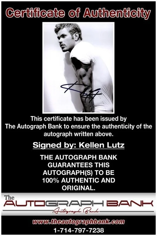 Kellen Lutz — Kellen Lutz authentic signed celebrity 8x10 photo W/Cert Autographed C3, image 2