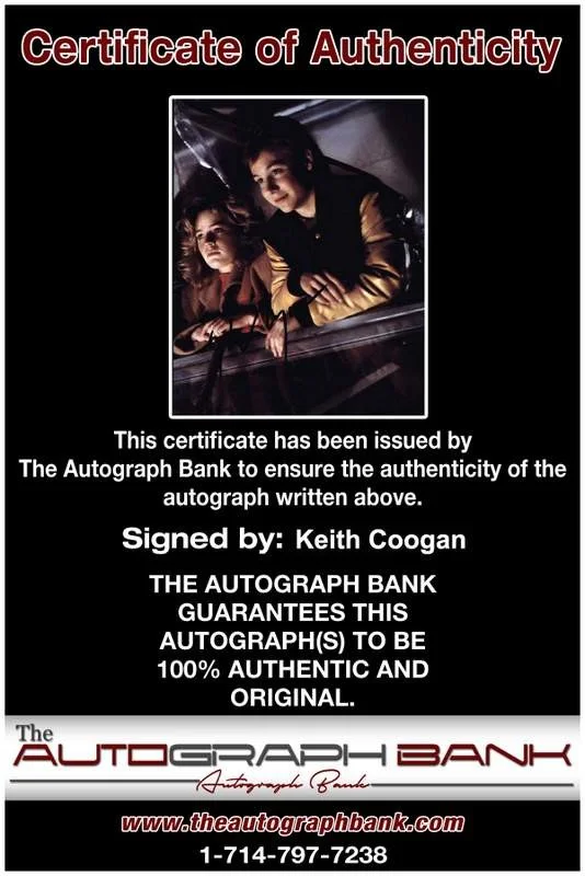 Keith Coogan — Keith Coogan signed celebrity 8x10 photo W/Certificate (A16), изображение 2
