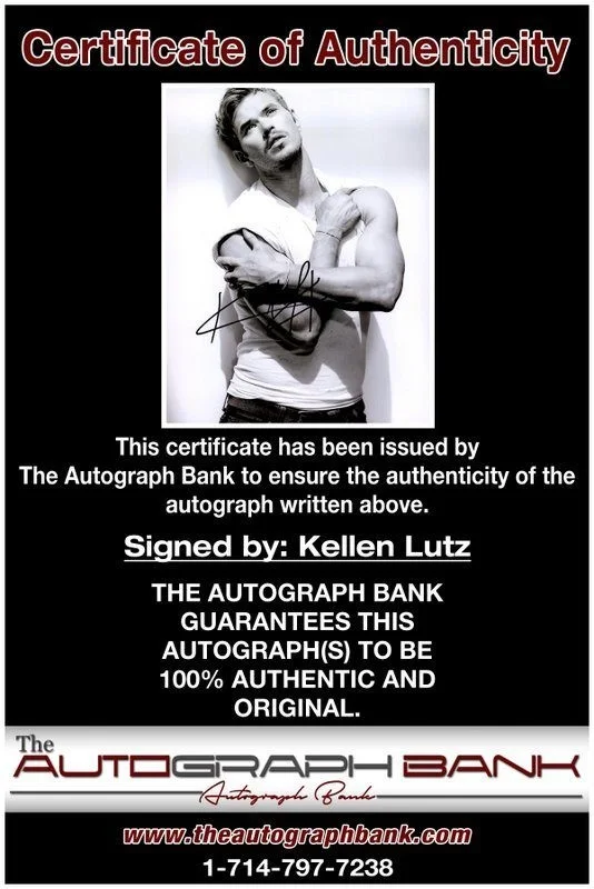 Kellen Lutz — Kellen Lutz authentic signed celebrity 8x10 photo W/Cert Autographed C1, image 2