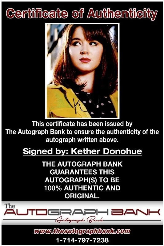 Kether Donohue — Kether Donohue authentic signed celebrity 8x10 photo W/Cert Autographed 125b1, image 2