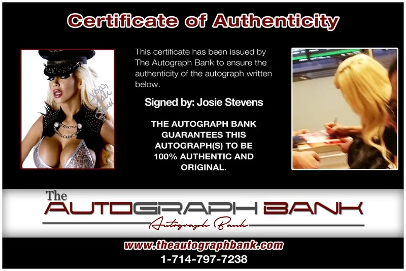 Josie Stevens — Josie Stevens authentic signed celebrity 8x10 photo W/Cert Autographed K01, изображение 2