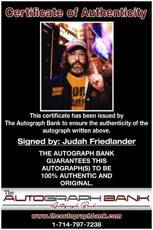 Judah Friedlander — Judah Friedlander authentic signed celebrity 8x10 photo W/Cert Autographed B0010, изображение 2