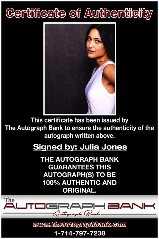 Julia Jones — Julia Jones authentic signed celebrity 8x10 W/Certificate Autographed (A0004), image 2