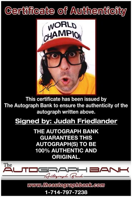Judah Friedlander — Judah Friedlander authentic signed celebrity 8x10 photo W/Cert Autographed B0007, изображение 2
