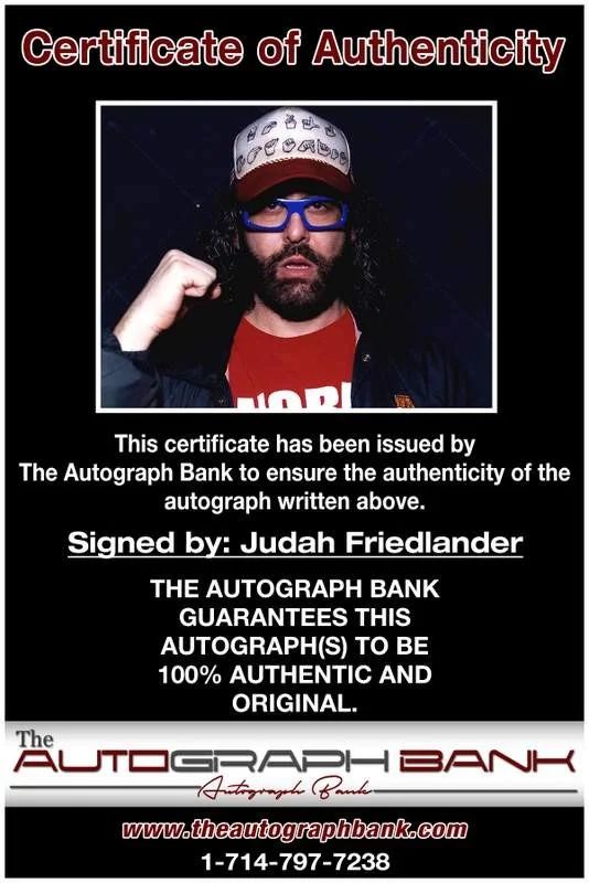 Judah Friedlander — Judah Friedlander authentic signed celebrity 8x10 photo W/Cert Autographed B0002, image 2