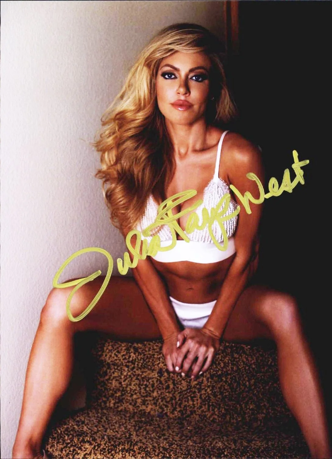 Julia Faye West — Julia Faye authentic signed celebrity 8x10 photo W/Cert Autographed A1