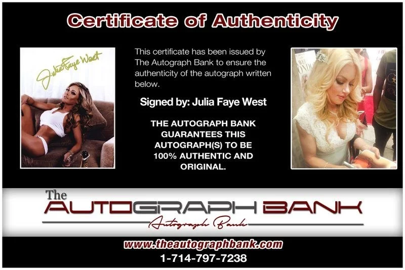 Julia Faye West — Julia Faye West authentic signed celebrity 8x10 photo W/Cert Autographed D5, изображение 2