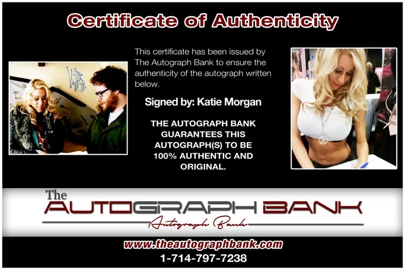 Katie Morgan — Katie Morgan authentic signed celebrity 8x10 photo W/Cert Autographed D01, изображение 2