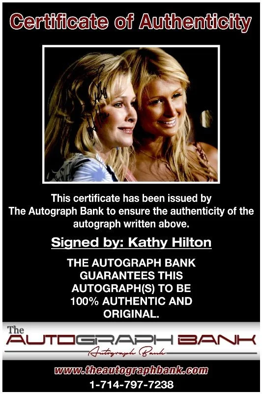 Kathy Hilton — Kathy Hilton authentic signed celebrity 8x10 photo W/Cert Autographed 2616c, изображение 2