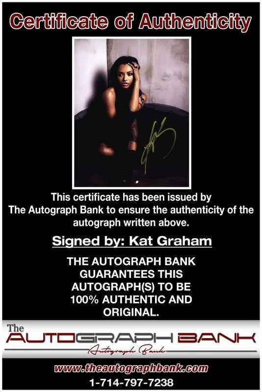 Kat Graham — Kat Graham authentic signed celebrity 8x10 W/Certificate Autographed (A0002), image 2